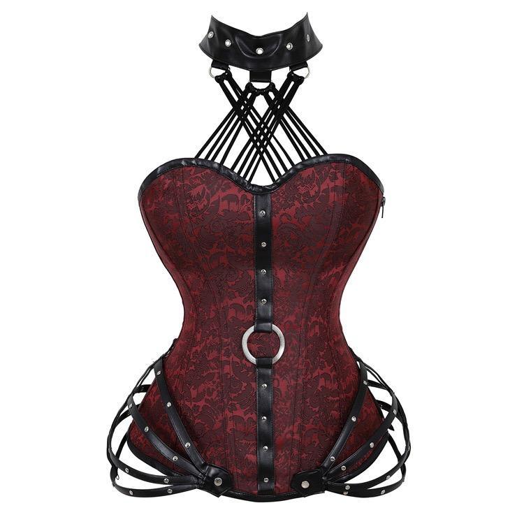 Gothic Halter Tube Top Corest