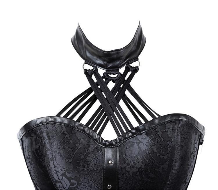 Gothic Halter Tube Top Corest