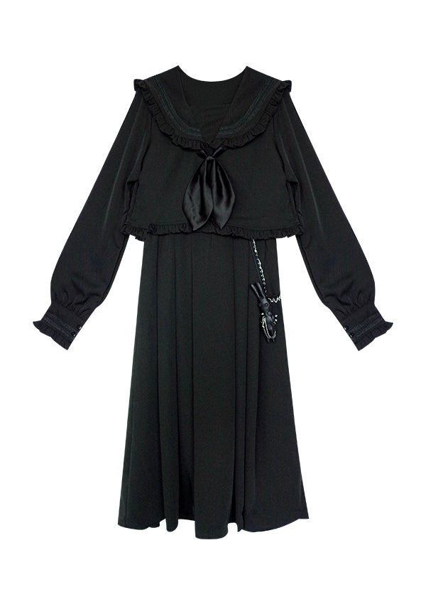 BROKEN BUNNY Dark Vintage Dress