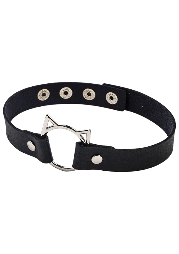 Cat Style Black Gothic Cute Lolita Choker