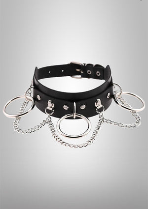 Punk Choker, Gothic Choker,Ring Choker,Leather Choker,Rivet Choker,Choker,Alternative Choker,Buckle Choker