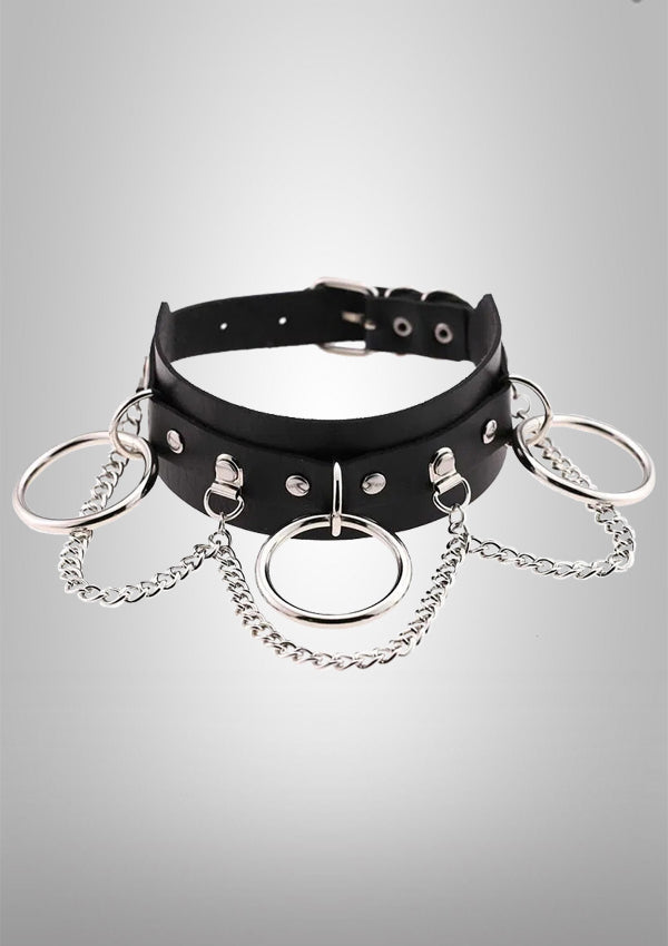 Punk Choker, Gothic Choker,Ring Choker,Leather Choker,Rivet Choker,Choker,Alternative Choker,Buckle Choker