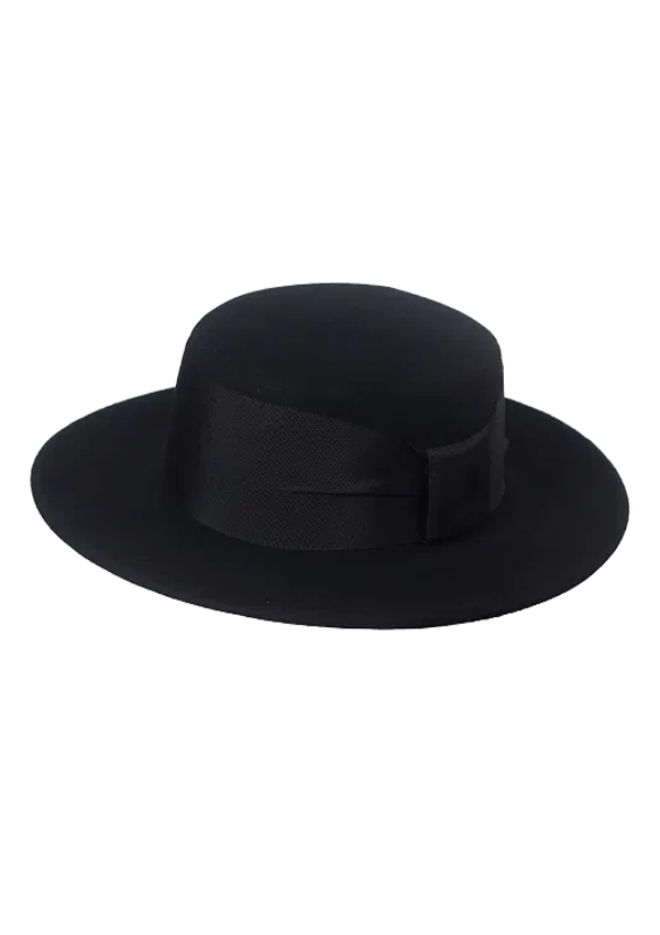 French Style Black Jazz Hat