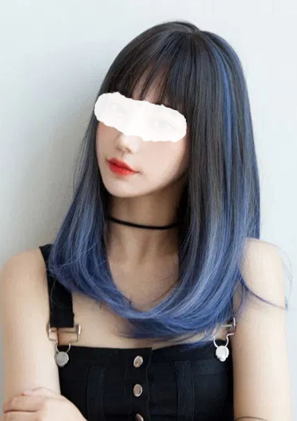 Charming Blue Wigs