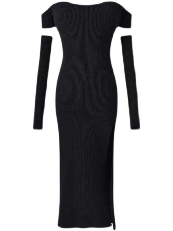 long sleeved dress,fitted long sleeved dress,black long sleeved dress