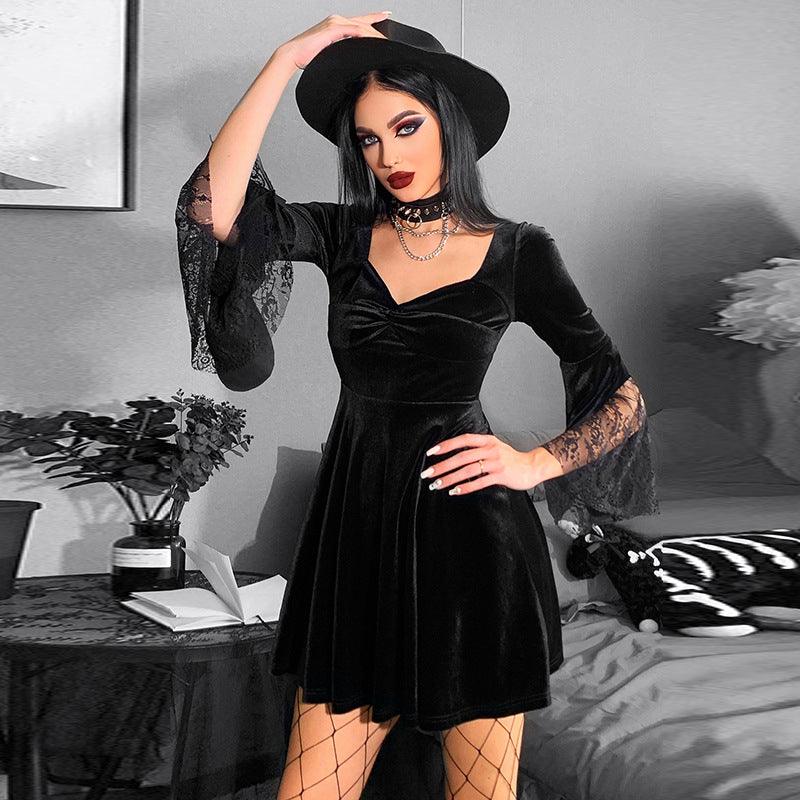 Gothic velvet dress,Gothic black velvet dress,Gothic plus size velvet dress,Gothic womens velvet dress,Gothic black velvet dress long sleeve,Gothic dress,punk velvet dress,punk black velvet dress,punk plus size velvet dress,punk womens velvet dress,punk black velvet dress long sleeve