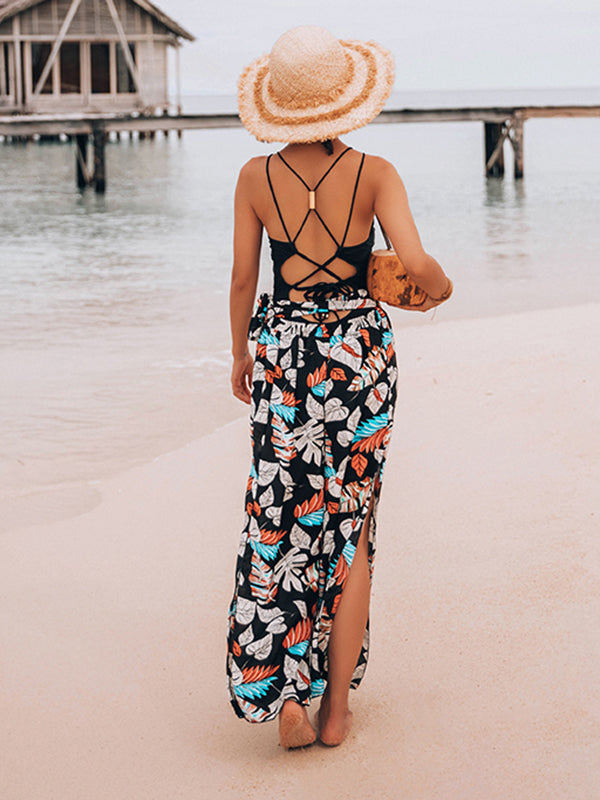 Travel With Me Swimsuit And Wide Leg Pants