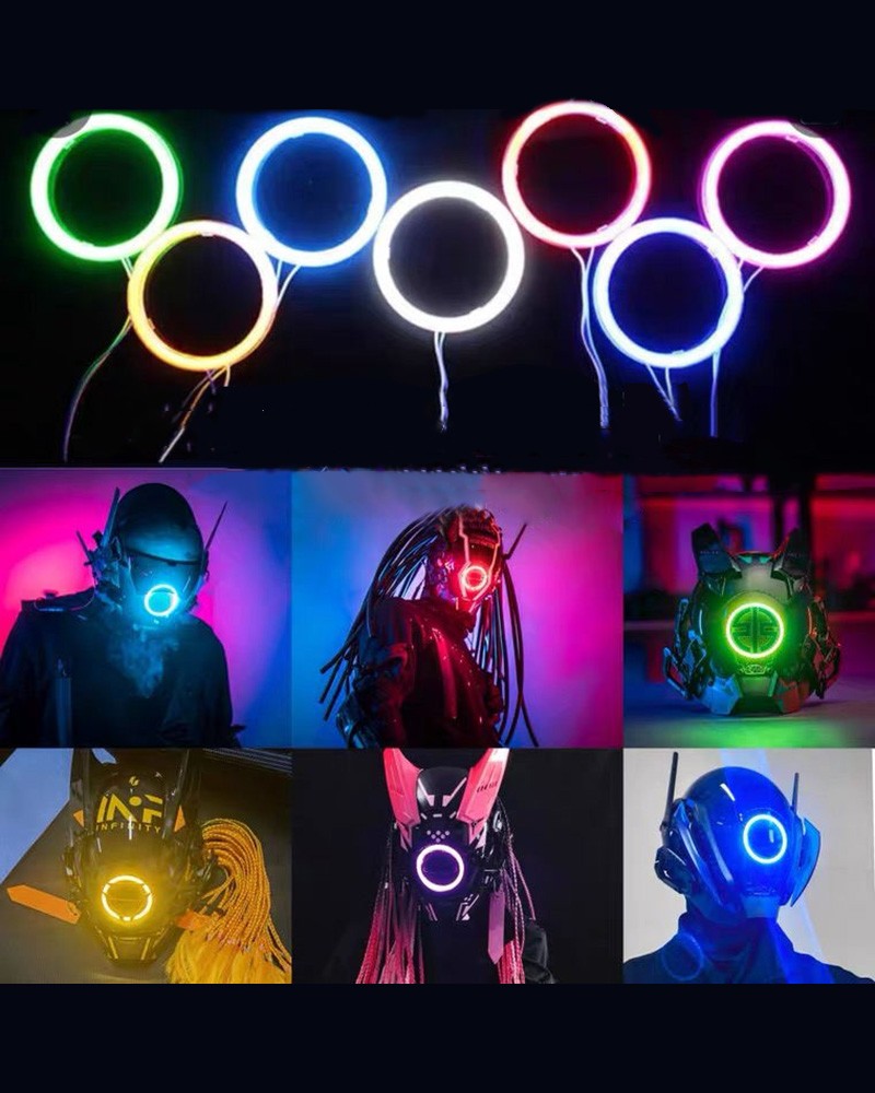 We Stay We Hope Dreadlocks Mask (LEDs available in 7 colors)
