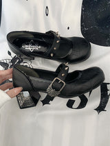 Vintage Spider Love Heeled Mary Janes